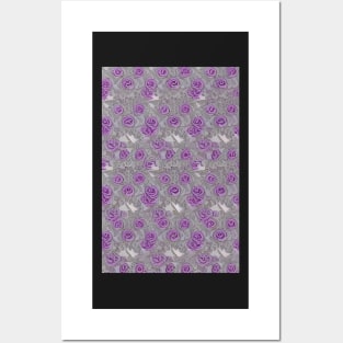 rose pattern Posters and Art